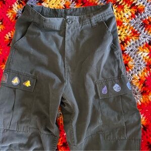 Urban Outfitters Cargo Pants with Patch Details